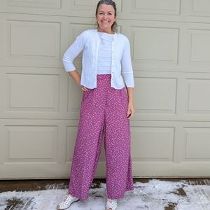 1980's does 1940's PALAZZO PANTS wide leg M